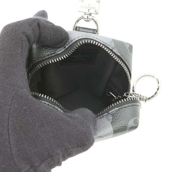 LOUIS VUITTON Black Monogram Bag Charm - Picture 5 of 9